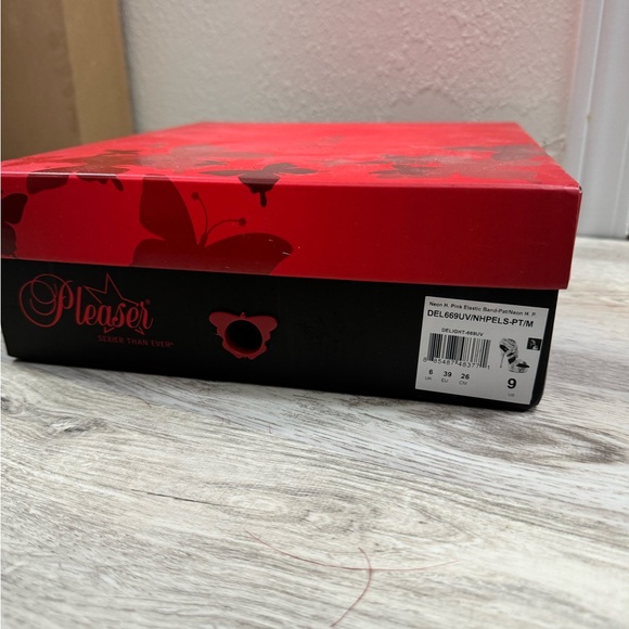 Neon Pink Pleaser Shoes - Picture 2 of 3